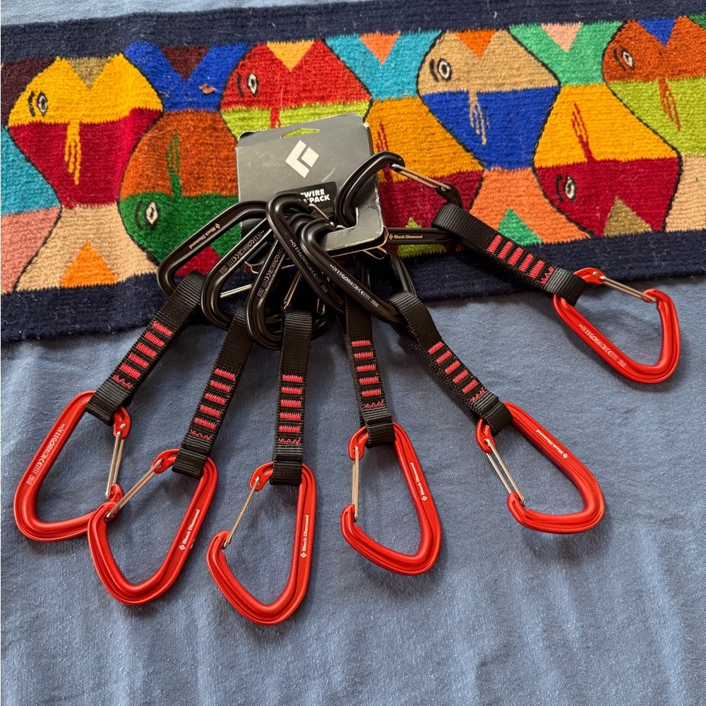 Black Diamond HotWire Carabiner Set - Black and Red